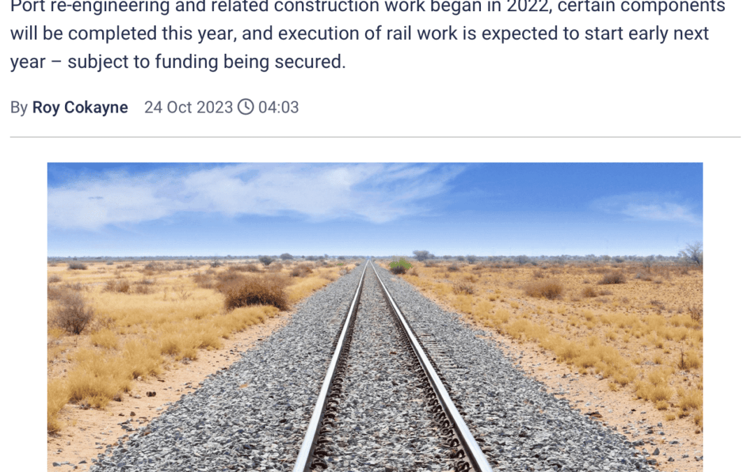 Transnet southern rail corridor upgrade taking shape