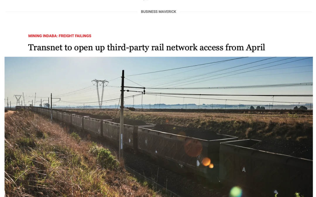 Transnet to open up third-party rail network access from April