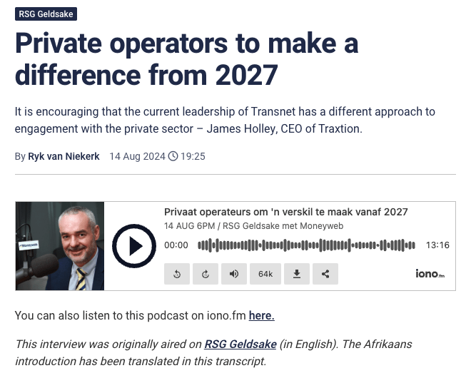 Private operators to make a difference from 2027