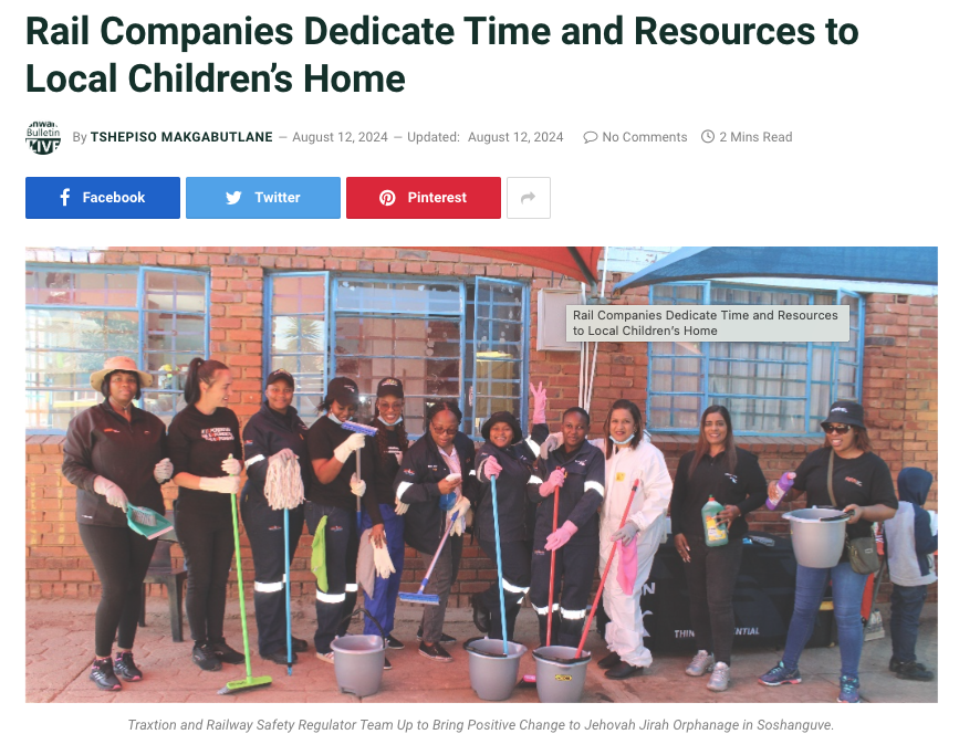 Rail Companies Dedicate Time and Resources to Local Children’s Home